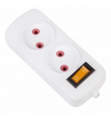 Колодка 2 гнезда с кнопкой "Эконом"  11-8710  PROconnect