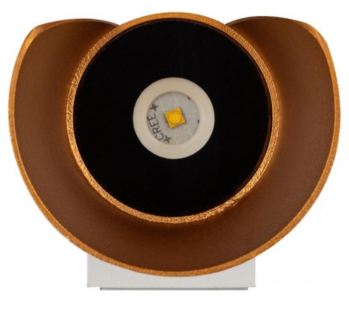 Декоративная подсветка WL42 WH+GD светодиодная 10Вт 3500К белый/золото IP54 для интерьера, фасадов зданий  Б0054421  ЭРА