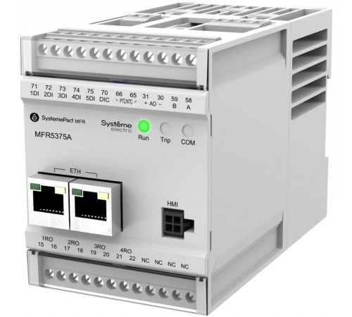 РЕЛЕ MFR530 MODBUS-RTU + MODBUS-TCP 5-25A ТТ 10.5ММ 80-270В AC/DC  MFR53725A  SE