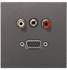 2x Cinch Audio (RCA) / Stereo Jack (TRS 3.5 mm) / VGA MAAL1072AN Jung