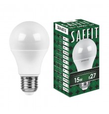 Лампа светодиодная SBA6015 15W 6400K 230V E27 A60  55012  SAFFIT