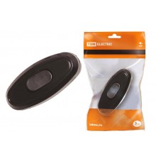 Выключатель на шнур 6А 250В черный   SQ1806-0022  TDM