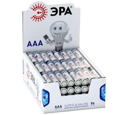 Батарейка щелочная (алкалиновая)  LR03-4S promo-box (96/384/36864) (AAA)   Б0018950  ЭРА