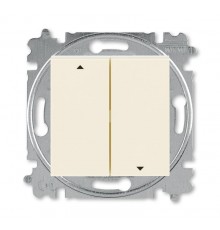 ABB Levit Слоновая кость / белый Выключатель жалюзи 2-кл. без фиксации клавиш  3559H-A88445 17W  2CHH598845A6017  ABB