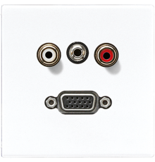 2x Cinch Audio (RCA) / Stereo разъем (TRS 3.5 mm) / VGA MALS1072WW Jung