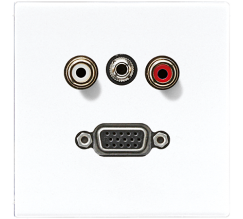 2x Cinch Audio (RCA) / Stereo разъем (TRS 3.5 mm) / VGA MALS1072WW Jung