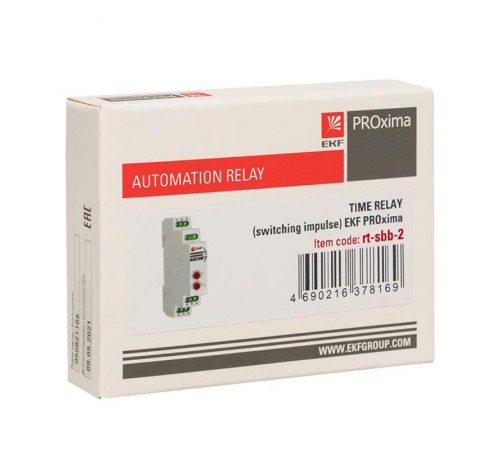 Реле времени RT-SBB-2 (импульс при включении) EKF PROxima  rt-sbb-2  EKF