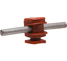 Держатель проводника круглого 6-8 мм коричневый, высота 16 мм, пластик91001Ezetek