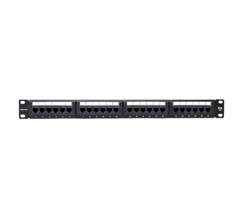 Патч-панель TERACOM 19'' Cat.5E 1U неэкранированная UTP 24 порта RJ-45 110 IDC  TRC-PPNL-5EUTP-1U24  EKF