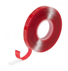 Лента клейкая двухсторонняя прозрачная, на VHB акриловой основе, 10 мм х 5 м  09-6057  REXANT