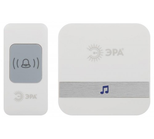 Звонок дверной C95 беспроводной, от сети, белый, 52 мелодии  Б0054088  ЭРА