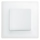Etika Белый Выключатель 1-клавишный с подсветкой, 10А, винтовые клеммы  672203  Legrand