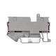 Клемма с размыкателем, зажим push-in, 2 точки подключения, 4 кв.мм, серая  VPR-4-TG  DKC