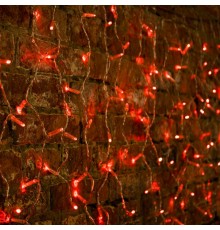Гирлянда "Светодиодный Дождь"  2x0,8м, прозрачный провод, 230 В, диоды Красные, 160 LED  235-102  NEON-NIGHT