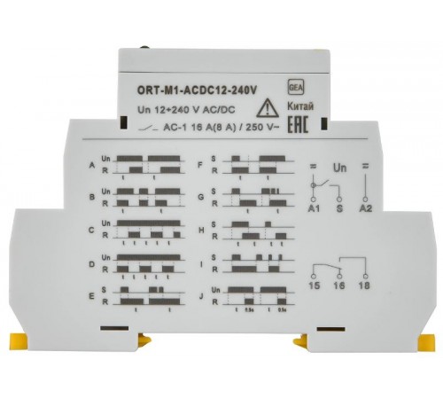 Реле времени ORT многофункциональное 1 конт. 12-240 В AC/DC   ORT-M1-ACDC12-240V  IEK