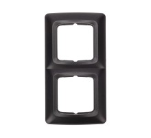 DEA Рамка 2-я горизонтальная Черный Металлик  KR-78-0346  Kranz