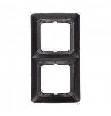 DEA Рамка 2-я горизонтальная Черный Металлик  KR-78-0346  Kranz