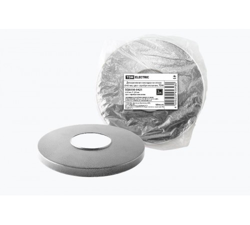 Декоративная накладка на опору d-60 мм, цвет серебро металлик  SQ0330-0421  TDM