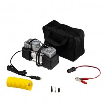 Компрессор автомобильный усиленный двухпоршневой (60л/мин, 10 АТМ)  80-0521  REXANT