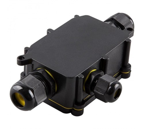 Водонепроницаемая cоединительная коробка STEKKER LD523 450V 140х78х36, черный  49121  STEKKER