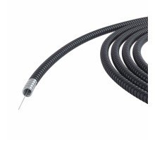 Металлорукав DN 26мм в герметичной ПВХ изоляции, Dвн 26,5 мм, Dнар 31,5, с протяжкой, 25 м, цвет чёрный  6071R-027NP  DKC