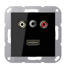 2x Cinch Audio (RCA) / Stereo Jack (TRS 3.5 mm) / HDMI MAA1082SW Jung