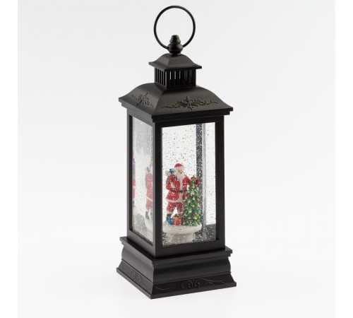 Новогодний декоративный светильник Дед Мороз  ENGDS-10  теплый белый диодов , h 27,5 см, 3*АА, таймер 6 ч, IP20  Б0051941  ЭРА