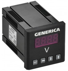 Вольтметр цифровой щитовой однофазный 48х48мм LED  IDV31-5-1-0-LED-G  GENERICA