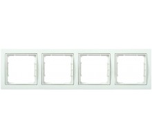 BOLERO Q1 белый Рамка 4-местная квадратная РУ-4-ББ  EMB42-K01-Q1  IEK