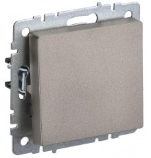 BRITE Выключатель 1-клавишный 10А ВС10-1-0-БрШ шампань  BR-V10-0-10-K37  IEK