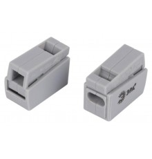 Клемма  NO-225-462 быстрозажимная 221-112 для светильников 2 полюса 0.5-2.5мм2 (упаковка 3 шт.)  Б0067990  ЭРА