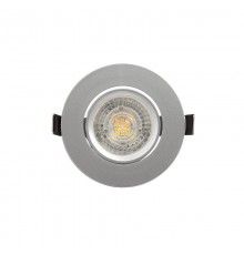 Светильник светодиодный встраиваемый DK3020-CM , IP20, 10Вт, GU5.3, LED, серый, пластик  DK3020-CM  DENKIRS