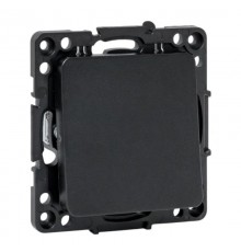 Механизм кнопки нажимной 10А черный Стокгольм  EZV10-221-10  EKF