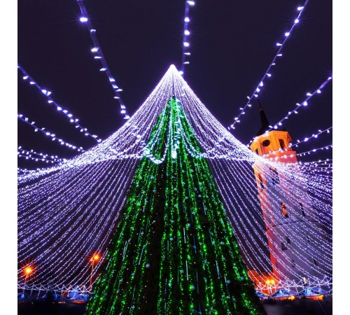 Светодиодная гирлянда ARD-STRING-CLASSIC-10000-BLACK-100LED-STD BLUE (230V, 7W)  025802  Arlight