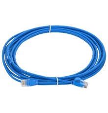ITK Коммутационный шнур кат.5E UTP LSZH 3м slim язычок син.  PC03-C5EUL-3M-SL-WT  ITK