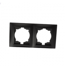 Рамка 2-х постовая горизонтальная графит "Лама"  SQ1815-0630  TDM