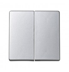 Simon 73 Клавиша (2шт) для выключателя двухклавишного, S73 Loft, алюминий  73026-63  Simon