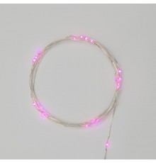 Гирлянда "Роса", 2 м, 20 диодов, цвет розовый  303-007  NEON-NIGHT