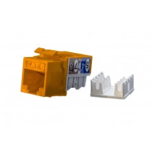 KJ9-8P8C-C6-90-OR Вставка Keystone Jack RJ-45(8P8C), категория 6, оранжевая  432660  Hyperline