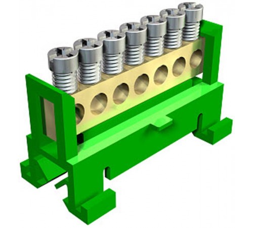 Клемма защитного провода желто-зеленая 7x16 мм2  2054019  OBO Bettermann
