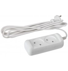 Удлинитель 2 гнезда 5м б/з 10А U-2-5m ПВС  Б0028361  ЭРА