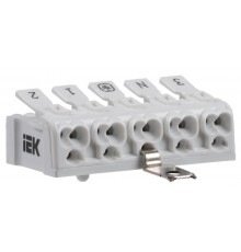 Клемма пружинная соединительная КСПнз5-3L+N+PE  UKZ-B06-5P-F1-E1-10  IEK