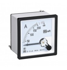 Амперметр 200/5А AC 72х72 1,5 тр.подкл. 50211DEK  DEKraft