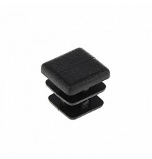 Заглушка внутренняя для трубы 20х40мм, черн.пластик, (4 шт) - пакет   150031  Tech-KREP