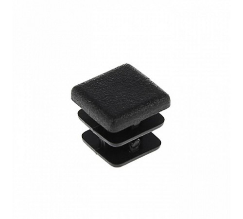 Заглушка внутренняя для трубы 50х50мм, черн.пластик, (4 шт) - пакет   150420  Tech-KREP