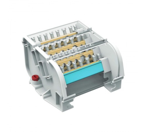 Блок распределительный на DIN рейку 4р 160А, 5х7мм 1х8мм  1х9мм 1х12мм  BD16084  DKC