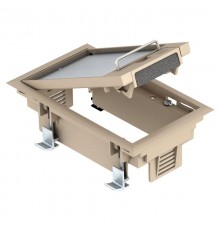 Лючок GES2DB (фальшпол) 3xModul45 (для 1xUT3, полиамид, бежевый)  7405108  OBO Bettermann