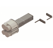 Элемент питающий + заглушка, тип 1, Cu, 2P/4P, 25A  LTC25DFED3AA000  DKC