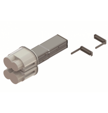 Элемент питающий + заглушка, тип 1, Cu, 2P+2P/4P+4P/4P+2P, 25A  LTC25FFED3AA000  DKC