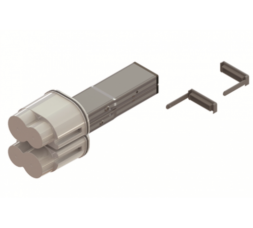 Элемент питающий + заглушка, тип 1, Cu, 2P/4P, 40A  LTC40DFED3AA000  DKC
